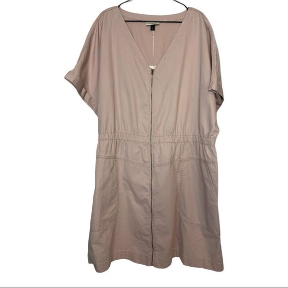 Universal Thread Zip Front Utility Dress 4X NWT - Picture 3 of 7